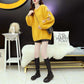 Autumn Winter  Women Fashion Sweater Casual Knitting Sweater  Round Neck Pullovers Loose Casual Long Sleeve Sweater