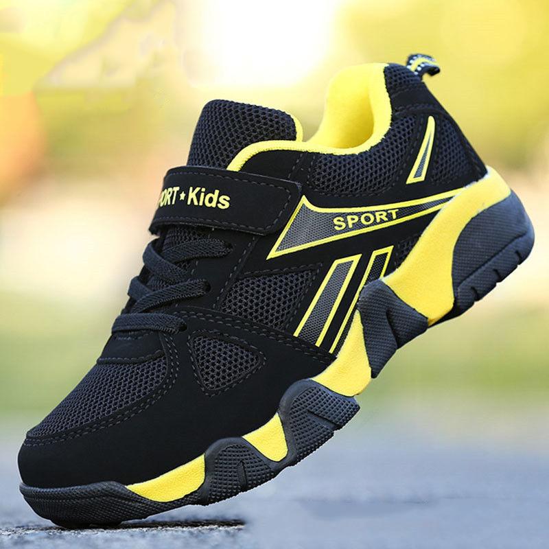 Boys' Sports Shoes for 4-15 Years Old Spring and Autumn Mesh Breathable Non-slip Shoes Children's Casual Shoes Lightweight Student Travel Shoes