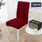 1/2/4/6Pcs  Solid Jacquard Chair Covers for Dining Room Office Banquet  Velvet Chair Cover for Party Wedding