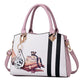 Fashion Women's Bag Korean Version of The Trendy One-shoulder Messenger Portable Multi-functional Versatile Ladies Bag Leather Texture