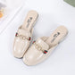 Plus Size 35-40 Women All-match Shiny PU Leather Slippers Outdoor Diamond High Heels Bohemian Beach Wear-resistant Non-slip Sandals