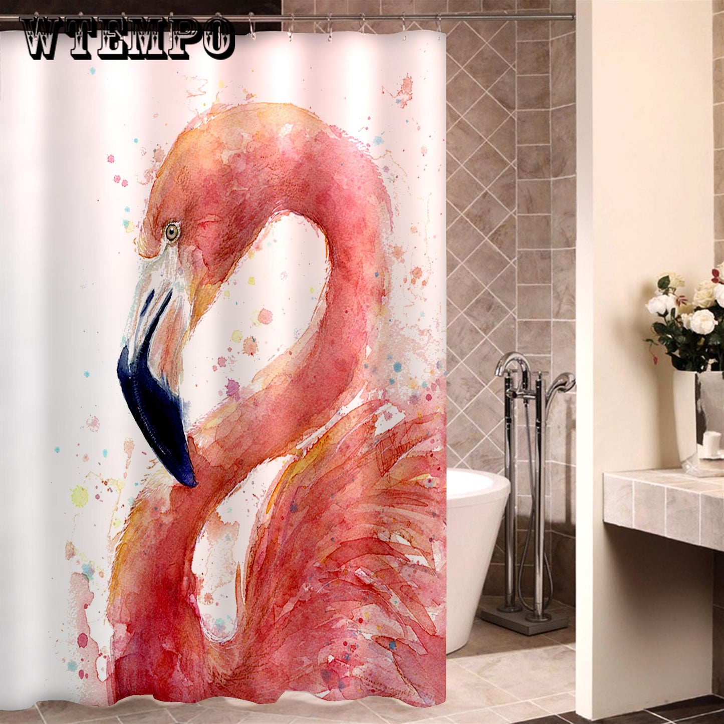 Curtain Waterproof Shower Curtains For Bathroom thickening impervious high drape bathroom