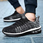 Plus Size 38-45 Men Flying Woven Mesh Running Shoes Lightweight Sneakers Breathable Outdoor Sports Shoes Comfortable Deodorant Running Gym Shoes