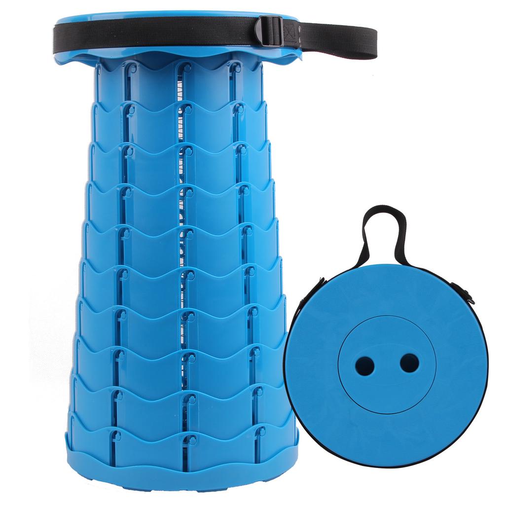 Retractable Stool Seat  Plastic Outdoor Portable Folding Stool Seat Camping Fishing Chair