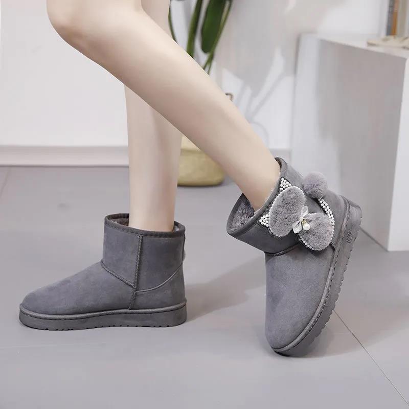Snow Boots Women Winter Cotton Boots Short Boots with Velvet Warmth and Non-slip
