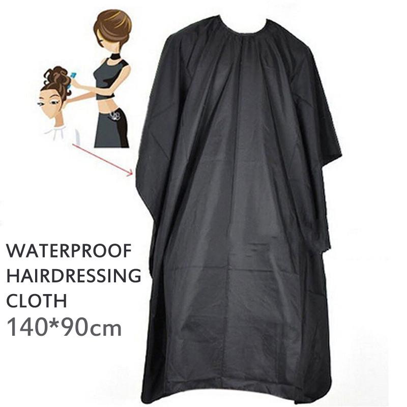 Salon Barbers Cape Hair Cutting Haircut Cape Hairdresser Gown Waterproof Cape Black