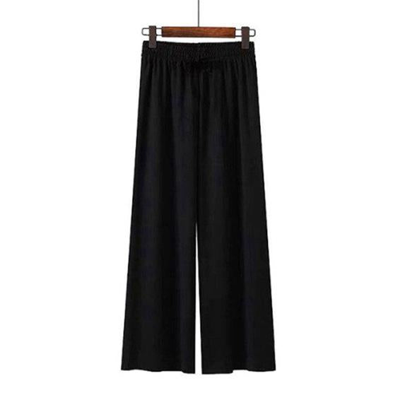 Wide Leg Pants Women Solid High Waist Trousers Pleated Loose Casual Elegant Korean Style Chic School Daily Girls