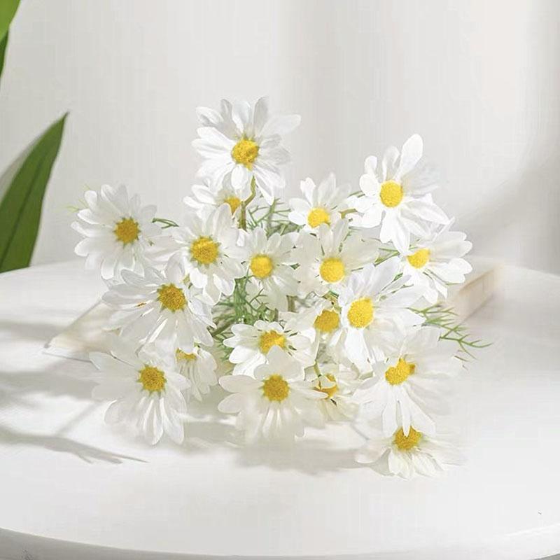 Simulation Flower Small Daisy Chamomile Fake Flower Photo Photography Photo Props Living Room Decoration Decorative Flower