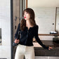Autumn and Winter Knitted Sweater Short Long-sleeved Casual Jacket Cardigan Loose Young Women's Top