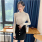 Pullover Sweater Top Women Fall/winter Inner Wear Bottoming Shirt Slim Tight-fitting Turtleneck Pullover Sweater