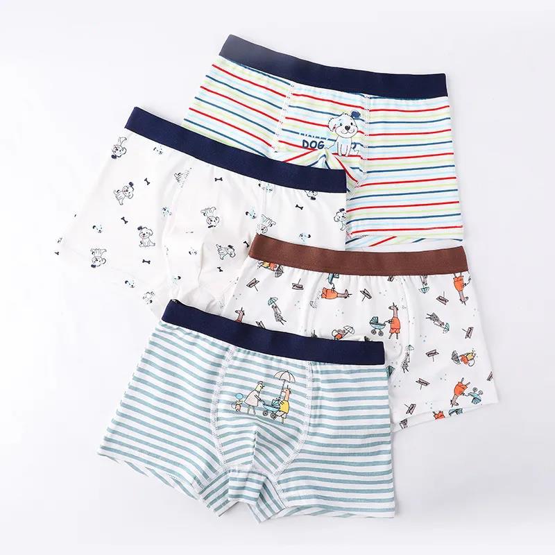 Cotton Boys Boxer Underwear Football Stretchy Kids Boy Shorts Bottoms Kids Clothes for 9 10 11 12 Years Old