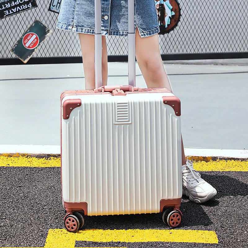 Men and Women Boarding Case 18/20 inch Suitcase Trolley Case Universal Wheel Sliding and Rolling Travel Luggage Trunk