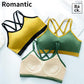 Beautiful Back Underwear All-in-one Bra Sports Bra Women Running Gathered Chest Straps Wrapped Chest Tube Top Yoga Vest