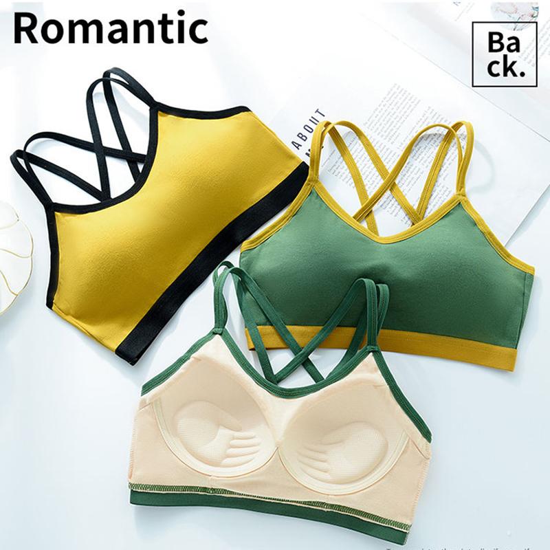 Beautiful Back Underwear All-in-one Bra Sports Bra Women Running Gathered Chest Straps Wrapped Chest Tube Top Yoga Vest