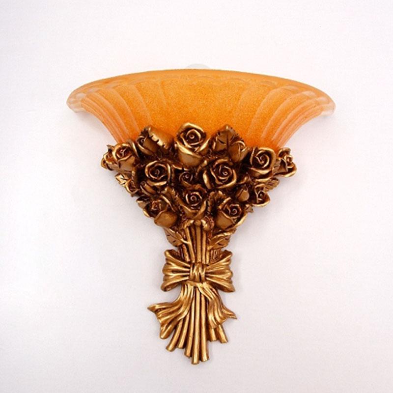 resin LED Wall lamps Living room bedroom bedside decoration lamp TV background wall lamp glass shade