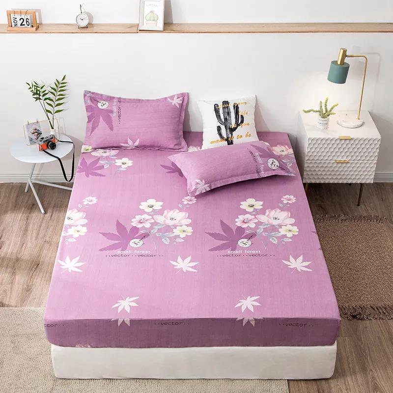 Four Seasons Universal Thickened Sanding Mattress Cover Breathable Non-slip Double Mattress Dust Protection Cover