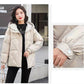 Winter Short Thickened Windproof Cold Warmth Loose Loose Hooded Casual Slim Solid Color Ladies Coat Jacket Padded
