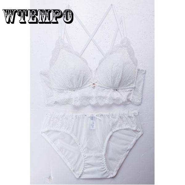 Hollow Sexy Bra Ultrathin Underwear Set Women Transparent Bra Sets Lace Embroidery Lingeri