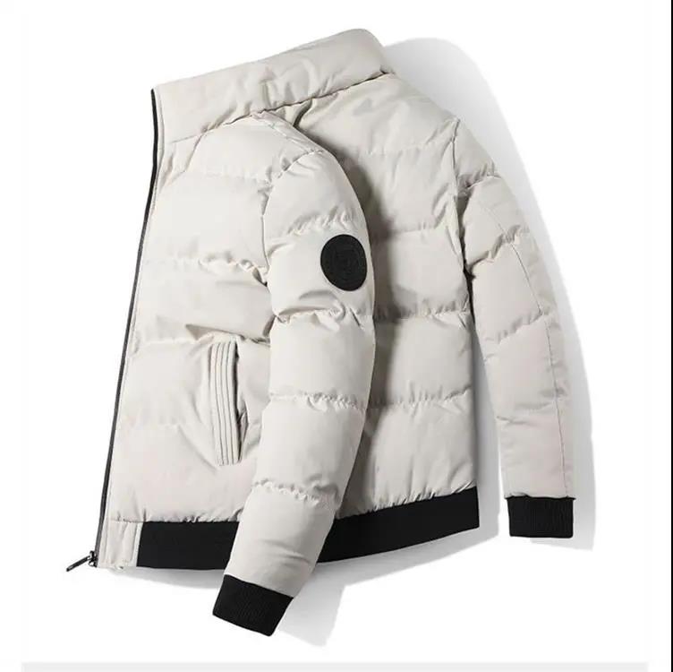 Men's Winter Loose Stand Collar Down Jacket Versatile Warm Thickened Jacket