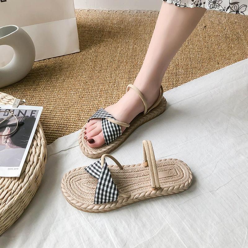 Summer Fashion Flat Sandals and Slippers Simple Versatile Casual Lazy Shoes Outdoor Beach Sandals