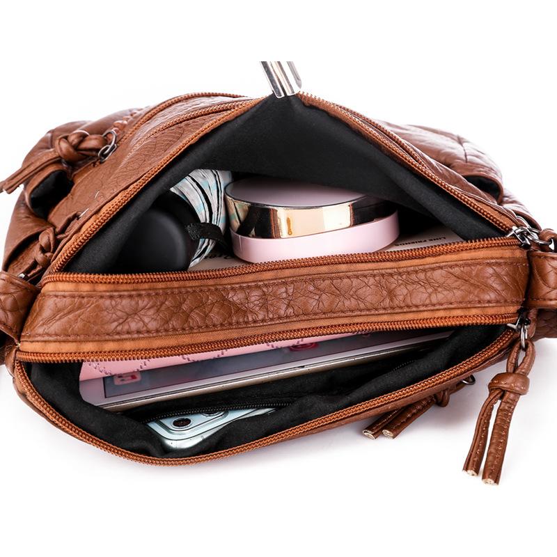 New Fashion Soft PU Leather Bags Women Shoulder Bags Luxury Handbags Women Bag Designer Crossbody Bags for Women Casual Messenger Bag