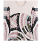 Ethnic Style Plus Size Printed Wool Sweater Ladies Thin Knit Bottoming Sweater O-neck Short Cashmere Sweater Jumper