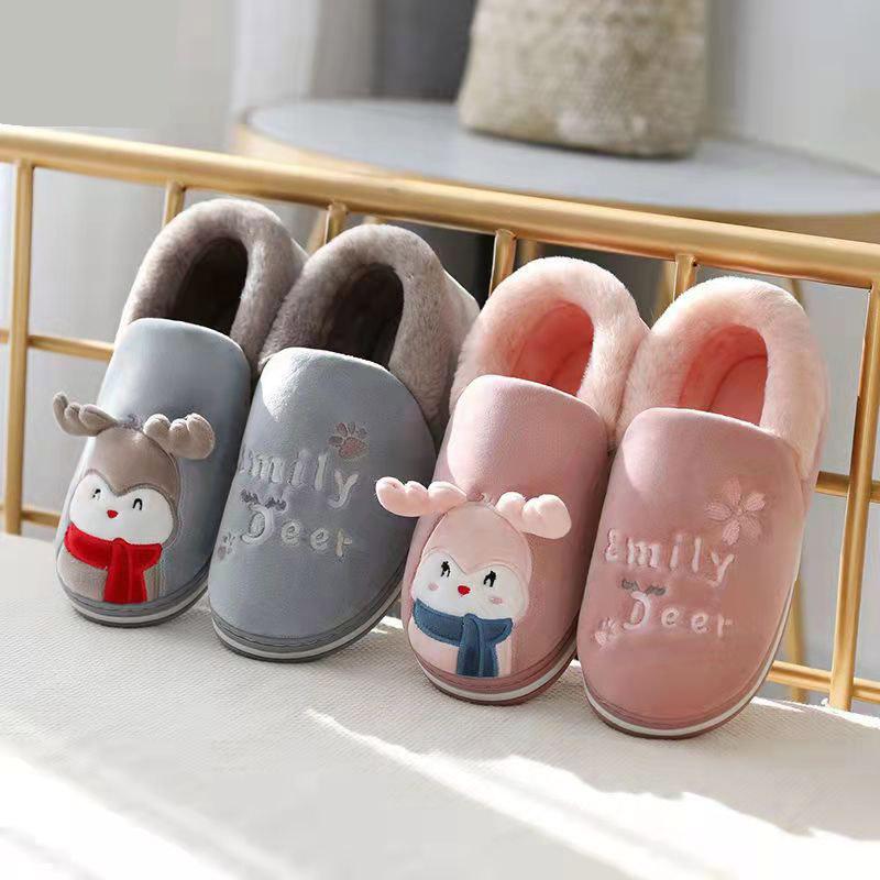 Winter Woman Slippers Non Slip Plush Slippers Soft Home Slippers Warm Indoor Slippers Cute Cartoon Designer Shoes for Women