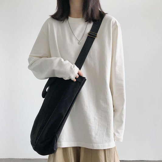 Fall Loose O-Neck T Shirt Elegant Femme  Summer Women Casual Long Sleeve Tops Pullovers
