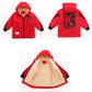 Winter Children's Coat Plus Velvet Thick Coat Hooded Boys Winter Fashion Mid-length Kids Winter Snowsuits
