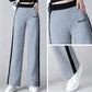 Wide Leg Pants Women's High Waist Casual Sweatpants Spring and Autumn Straight Pants Waffle Loose Sweatpants