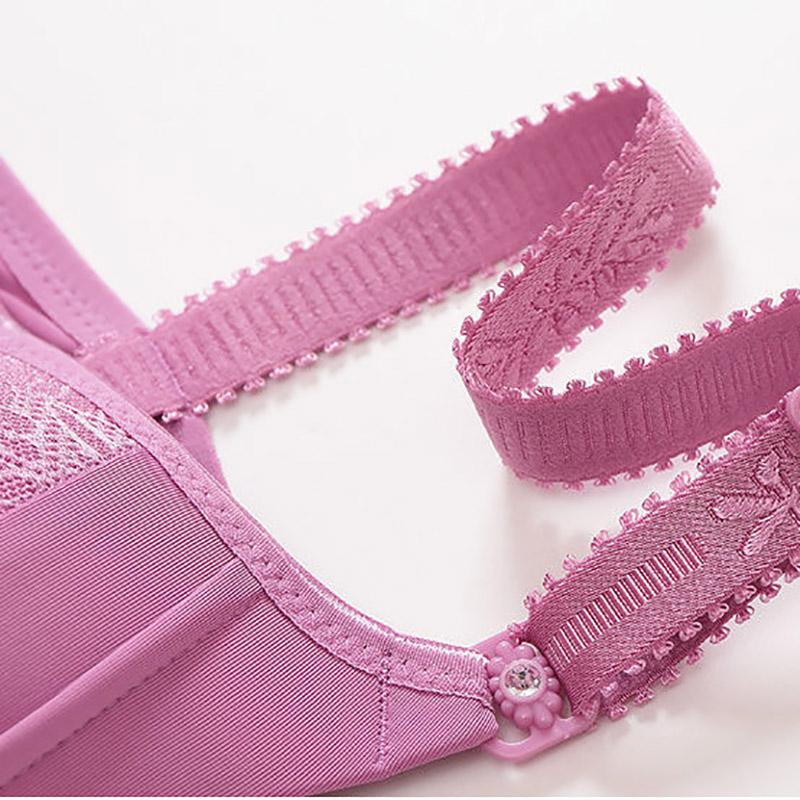 Spring and Summer Sexy Lace Thin Section Gather No Steel Ring Anti-sagging Ladies Underwear Bra