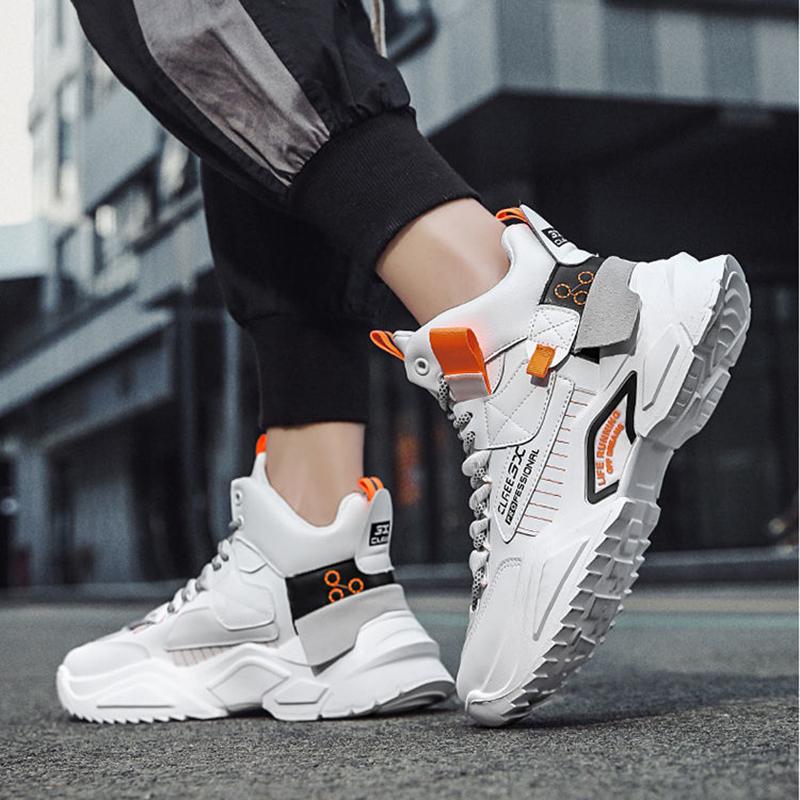 Summer Men's Height-increasing Shoes Trendy High Top Men's Tennis Shoes All-match Sports and Leisure Student Basketball Shoes