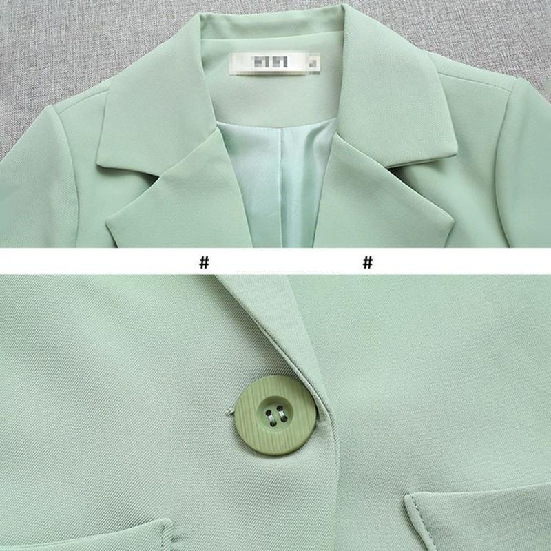 Women's Suit Jacket Spring and Autumn Single Buckle All-match Slim Slimming Jacket Suit Women's Casual Jacket Professional Wear