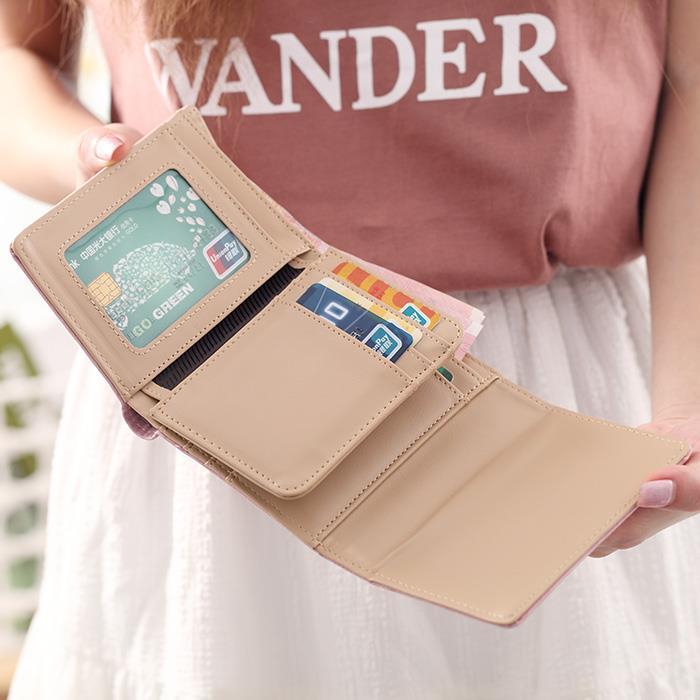 Women Small Wallet Cartoon Deer Cute Coin Purse Hasp Card Holder Women Wallets Coin Purses Female