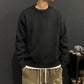 Autumn and Winter New Solid Color Pullover Sweater Men's Loose Thin Sweater Men's Sweater