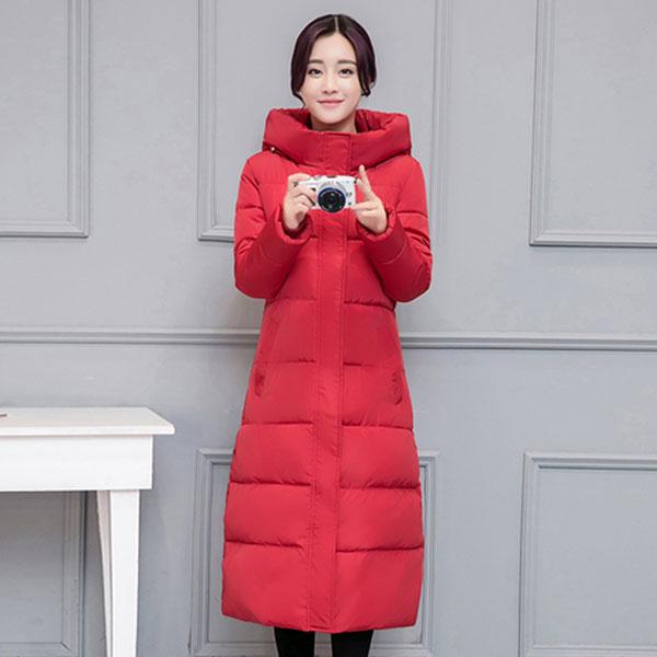 Women's Cotton-padded Winter Jacket Cotton-padded Jacket Mid-length Over The Knee Korean Thick Loose Padded Coat