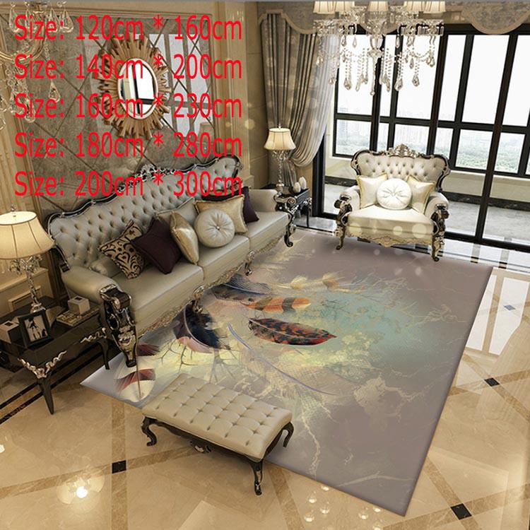 3D Flower Feature Printing Carpet Hallway Doormat Anti - Slip  Carpet Absorb Creative Europe Kitchen Mat/Rug