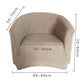 Club Chair Slipcover Stretch Armchair Covers Printed Tub Chair Cover Sofa Cover Spandex Couch Covers for Bar Counter Living Room