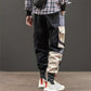 Cotton Retro Loose Hip-hop Ins Sports Pants Overalls Men's Contrasting Color Pockets Long Pants