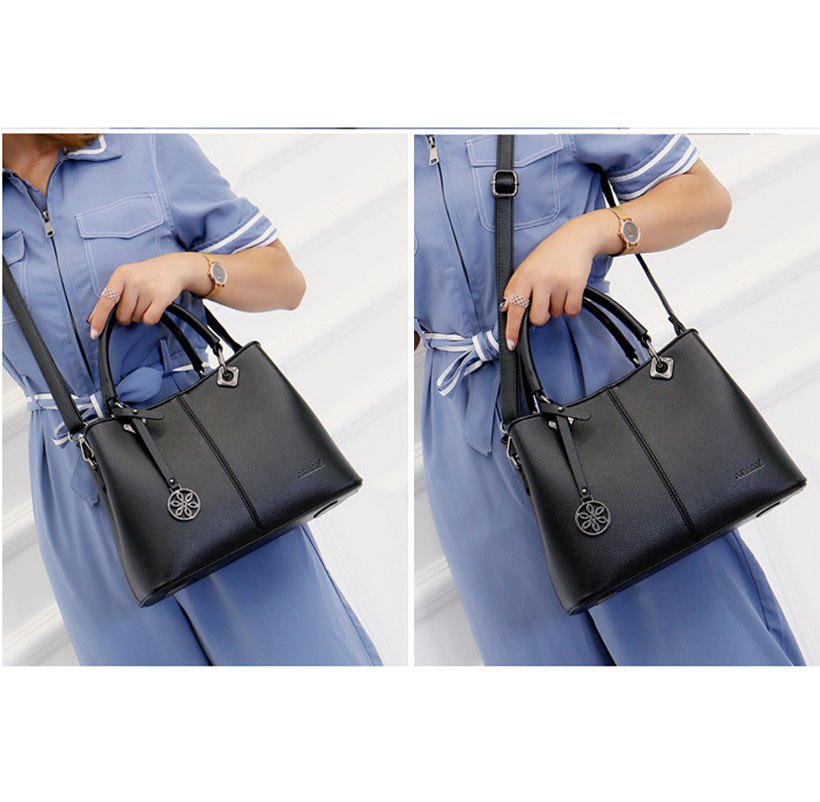 Luxury Women Cow Leather Handbag Pendant Ladies Fashion Tote Genuine Leather Shoulder Messenger Cros