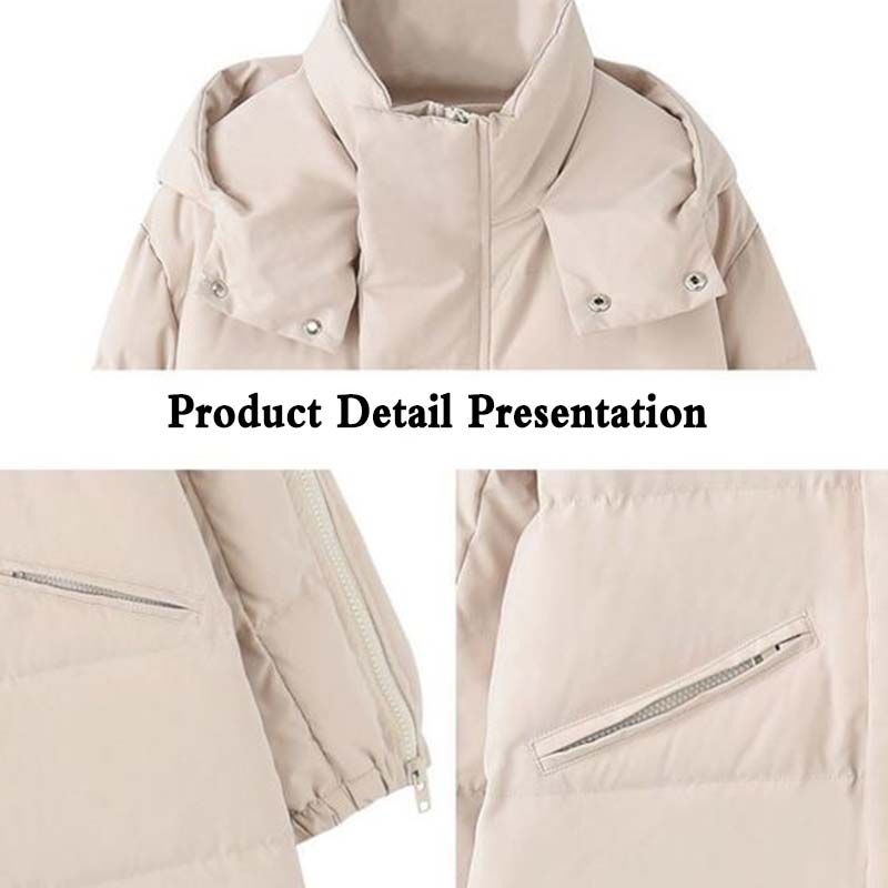 Quilted Jacket Autumn and Winter Korean Version Loose Large Size Slimming Winter Long length Over-the-knee Jacket