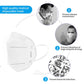 KN95 masks dustproof and breathable disposable masks three-layer filter anti-fog haze unisex