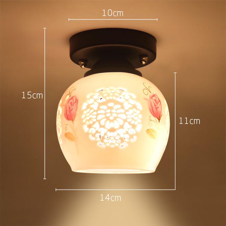 Modern Chinese Style Antique Chandelier Small Restaurant Hotel Corridor Lobby Entrance Lamps