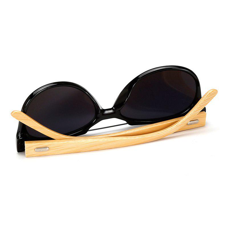 WTEMPO   New Finished Handmade Natural Bamboo Sunglasses Women Men Fashion Plastic Frame Color Le