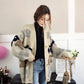 Autumn and Winter Women's Letters Loose Knitted Jacket Long-sleeved Sweater Cardigan Women