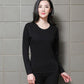 Autumn and Winter Gold Warm Velvet Women's Plus Velvet Thick Thermal Storage Knee Pad Thermal Underwear Set