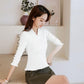 Autumn and Winter Solid Color V-neck Sweater Short Women's Small Slim Knit Sweater Women