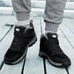 Walking Shoes Winter Cotton Shoes Plus Velvet Warm Leather Surface Waterproof and Ski-proof High-top Snow Boots Male