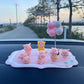 Creative Car Ornaments Car Center Console Hand-made Piggy Ornaments Toy Office Desktop Car Interior Decoration Supplies