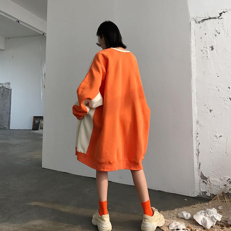 Women Oversized Hoodies Plus Size Pullover Sweatshirt Autumn Winter Fashion Harajuku Hip Hop Hoodies Thick Fleece Warm Long Tops